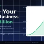 Scale your small business from zero to $1 million — growth chart showing revenue milestones
