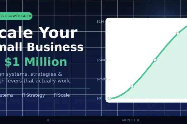 Scale your small business from zero to $1 million — growth chart showing revenue milestones